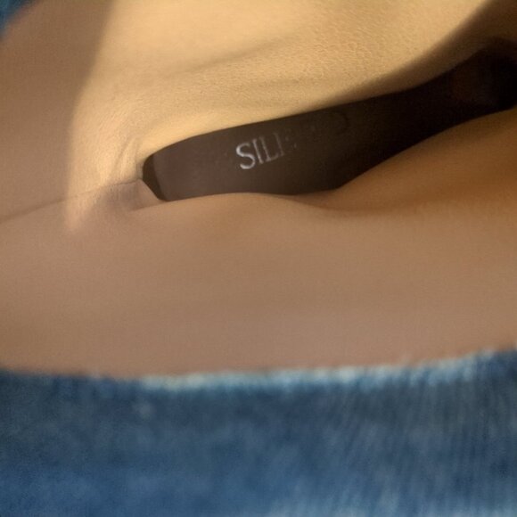 NEW Anthropologie Silent D Ivon Denim Boots Women 6.5 Vintage Chic Cowgirl Retro - Picture 8 of 11